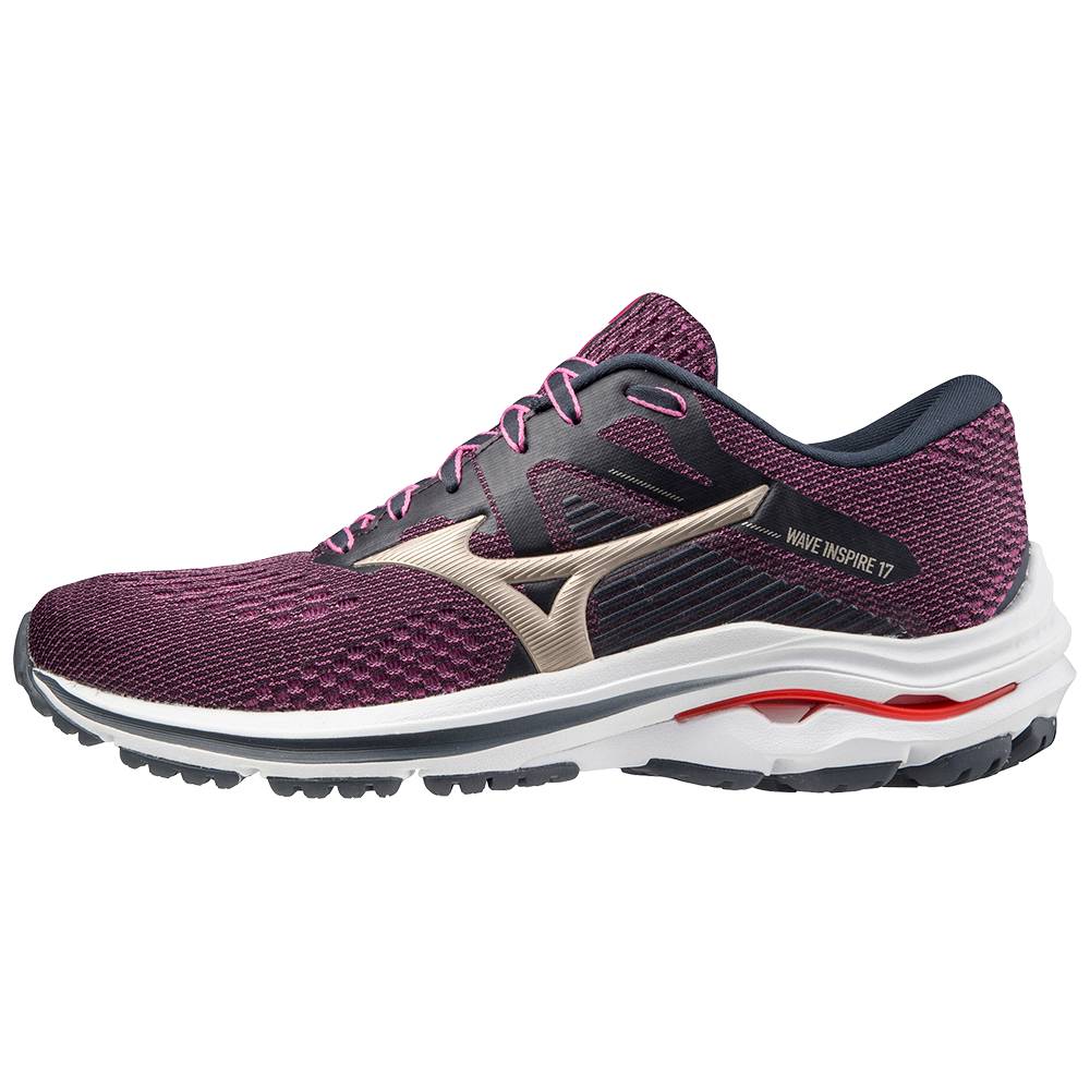 Zapatillas Running Mizuno Wave Inspire 17 Mujer Moradas/Blancas Ofertas WBNV-90823